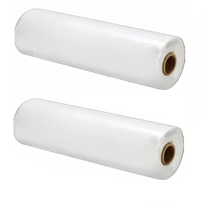 [4 Rolls] Food Storage Bags, 12 x 20 in. Clear Plastic Produce Bags on a Roll for Fruits, Vegetable, Bread, Grocery Bags - 340 Bags Per Roll