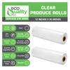 [4 Rolls] Food Storage Bags, 12 x 20 in. Clear Plastic Produce Bags on a Roll for Fruits, Vegetable, Bread, Grocery Bags - 340 Bags Per Roll view 3