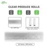 [4 Rolls] Food Storage Bags, 12 x 20 in. Clear Plastic Produce Bags on a Roll for Fruits, Vegetable, Bread, Grocery Bags - 340 Bags Per Roll view 4
