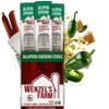 Wenzels Farm Jalapeno Cheddar Sticks Snack Sticks  Flavorful, Naturally Smoked  High Protein, Low Carb  No MSG, Fillers, Binders, Artificial Colors  Gluten Free | 32 sticks (16 packs of 2) view 1