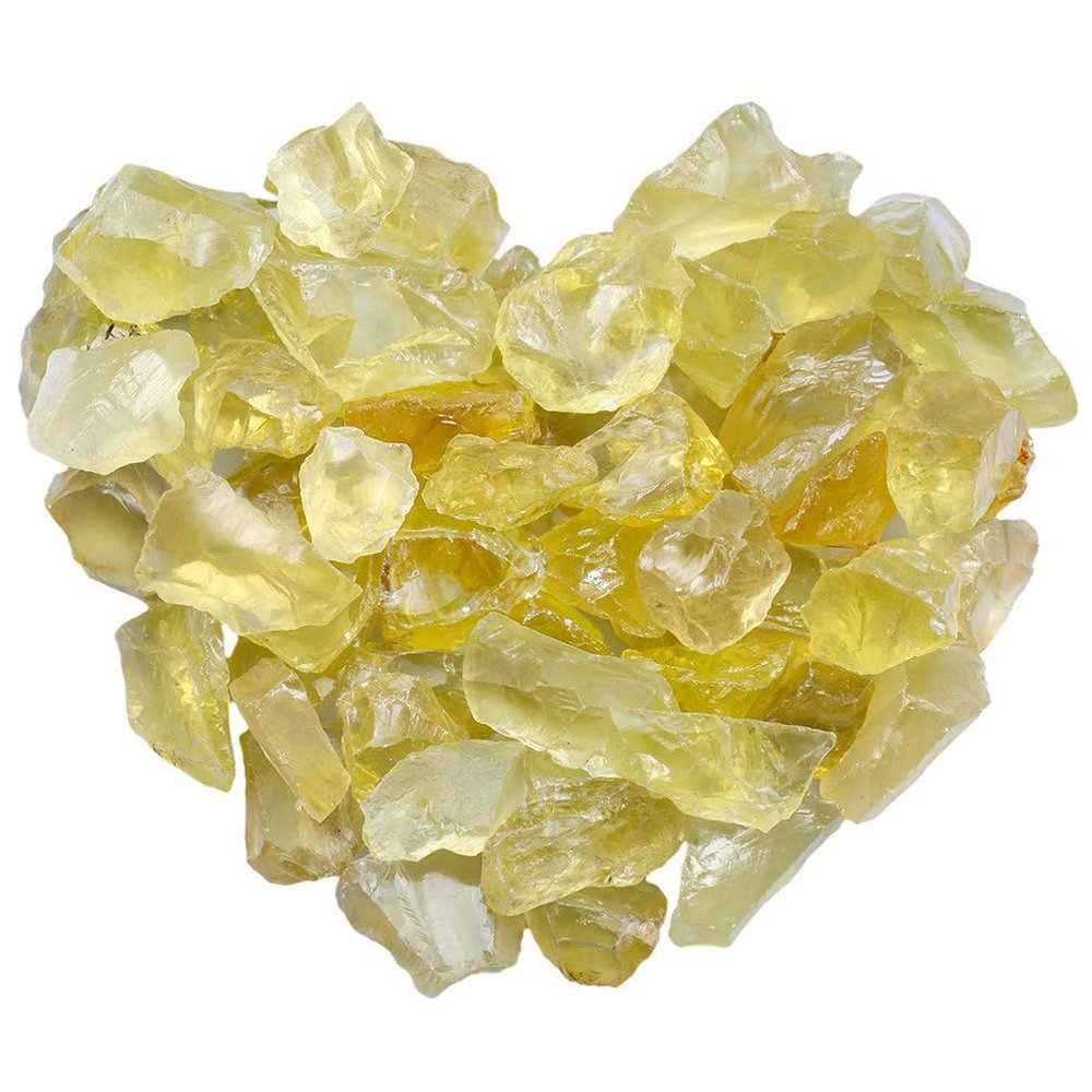 1 lb Bulk Natural Citrine Raw Stones, Rough Natural Crystal for Arts, Crafts, Tumbling, Cabbing, Polishing, Wire Wrapping, Wicca & Reiki, Garden Decoration, Home Plant Pot Decorations