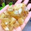 1 lb Bulk Natural Citrine Raw Stones, Rough Natural Crystal for Arts, Crafts, Tumbling, Cabbing, Polishing, Wire Wrapping, Wicca & Reiki, Garden Decoration, Home Plant Pot Decorations view 3