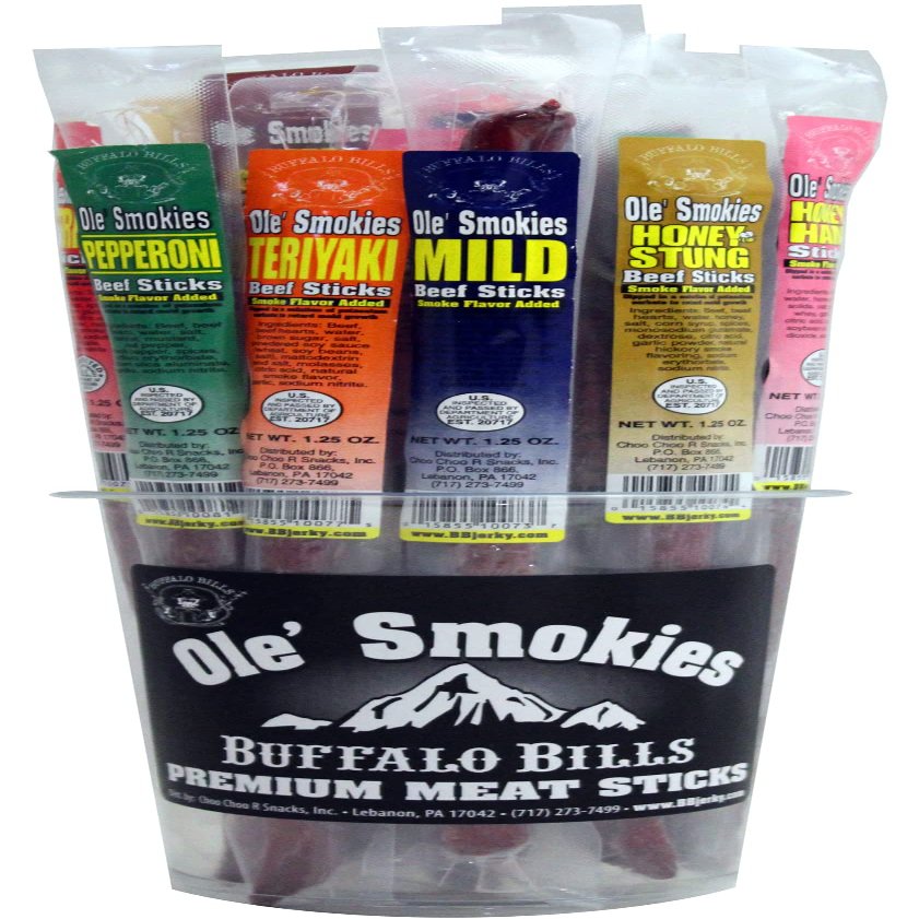 Buffalo Bills Assorted Mild Ole Smokies - 15 Wrapped Sticks Per Tub