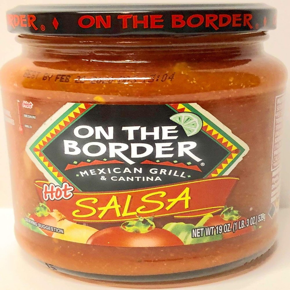 On The Border Salsa (Hot) 19 Ounce Each (2 Pack)