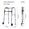 Bariatric Folding Rollator Walker with 2 Wheels for Seniors | Front Wheeled Walking Frame Lightweight | Mobility Aid for Handicap | Adults Extra Wide Rolling Walker view 2