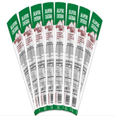 Wenzels Farm Jalapeno Cheddar Sticks Snack Sticks  Flavorful, Natural Smoked  High Protein, Low Carb  No MSG, Fillers, Binders, Artificial Colors  Gluten Free | 16 sticks (8 packs of 2)