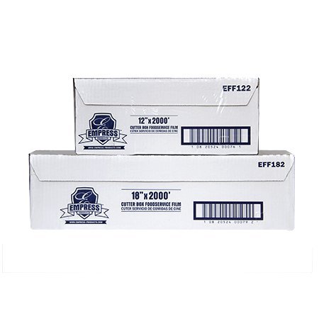EFF122 Empress PVC Cutter Box Film 12" x 2000' 0.35 Mil 1 Roll