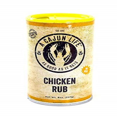 A Cajun Life Chicken Rub Seasoning | Authentic Certified Cajun Chicken Rub, Non-GMO, No MSG, 8oz (6 Count)