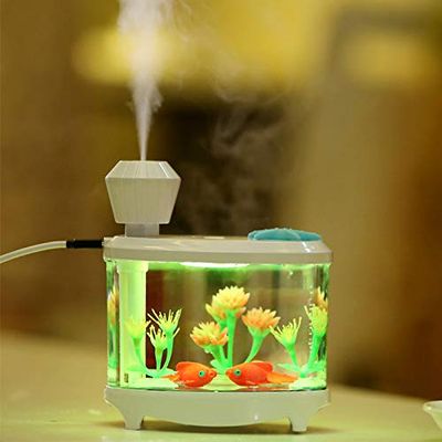 460ML Air Humidifier Essential Oils for Aromatherapy Diffusers Aroma Diffuser USB Humidifiers Light Humidificador for Home Car (14.512.68.6(cm))