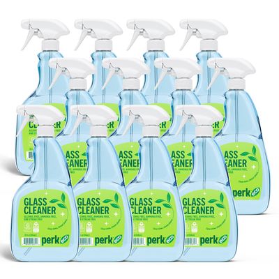 Perk Eco Glass Cleaning Spray, Citrus, 32 oz., 12/Carton