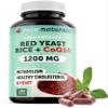 100% Natural Red Yeast Rice 1200 mg with CoQ10 100 mg, 2 in 1, Maintain Healthy Cholesterol Levels - 120 Veggie Capsules view 1