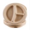 EcoQuality [1000 PACK] 10 inch 3 - Compartment Round Plates - 100% Biodegradable, Compostable, Sugarcane, Wheat Straw Fiber, Bagasse - Enviormental Paper Plate, Tree Free, Sturdy view 1