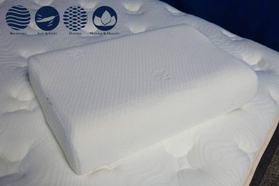 NBD Corp Moon Pillow by WonderDreamz Contoured Orthopedic Cervical Neck Pillow Made from CertiPUR-US Certified Latex Foam - Relieves Pain and Offers Spine Support for Back, Stomach, and Side Sleepers