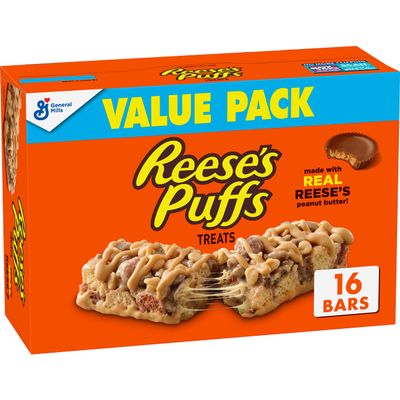 Reese's Puffs Breakfast Bars, 16 Bars (Pack of 4)