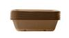 125 Count - EcoQuality 24oz Disposable Rectangular Container with Pulp Fiber Lids Natural Sugarcane Bagasse Bamboo Fibers Sturdy Compostable Eco Friendly Environmental Paper Alternative Tree Free view 3