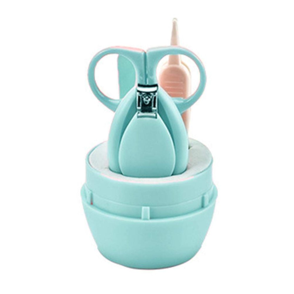Baby Grooming kit Nail Care Clippers Set with Scissors and Tweezers for Newborn, Infant, Toddler, Kids (4 pcs)