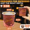 200Pcs 3 oz Disposable Espresso Cups Paper - Paper Espresso Cups Disposable, Fits Most Coffee Machines - Small Coffee Cup Set to Make Holiday & Hot Drinks at Home, Office, On Events & On-the-Go Use view 2