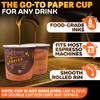 200Pcs 3 oz Disposable Espresso Cups Paper - Paper Espresso Cups Disposable, Fits Most Coffee Machines - Small Coffee Cup Set to Make Holiday & Hot Drinks at Home, Office, On Events & On-the-Go Use view 3
