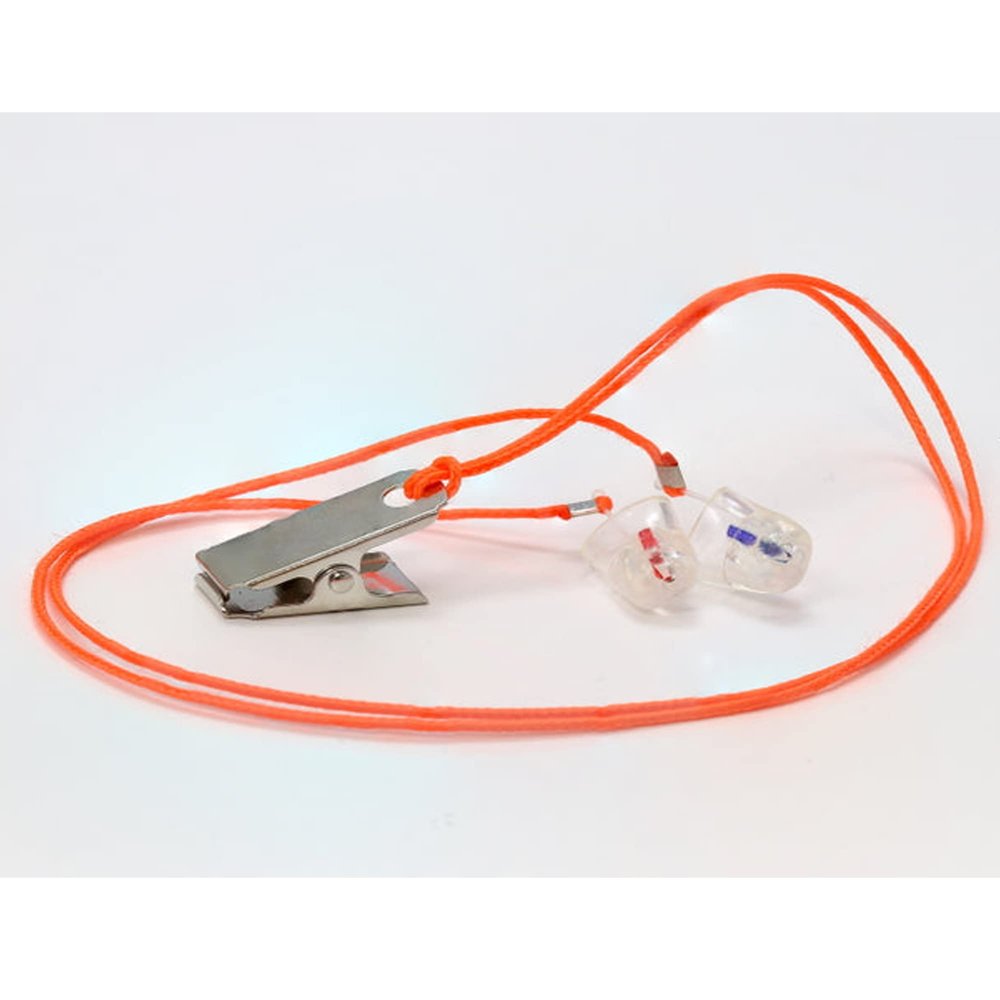 EARasers Noise Cancelling Earplugs with Lanyard - Reusable Soft Silicone Noise Reduction Safety Earplugs for Workers, Industrials, Drivers - 31dB Peak Reduction (Large)