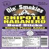 Buffalo Bills 2-lb Chipotle Habanero 5" Ole' Smokies Saddlebag (50 twist-end beef sticks) view 2
