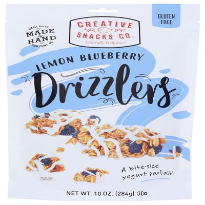 Creative Snacks Granola Lemon Blueberry Drizzlers 10 Oz (Pack of 1)
