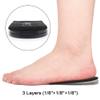 Dr.Foot Adjustable Orthopedic Heel Lift Inserts, Height Increase Insole for Leg Length Discrepancies, Heel Spurs, Heel Pain, Sports Injuries, and Achilles tendonitis (Black, 3 Layers) view 2