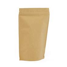 1000ea - 5-7/8 X 3-1/2 X 9 Kraft Foil Stand-Up Zppr Pouch Gusset - 3 1/2''
