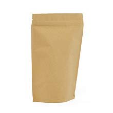 1000ea - 5-7/8 X 3-1/2 X 9 Kraft Foil Stand-Up Zppr Pouch Gusset - 3 1/2''