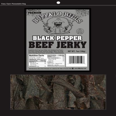 Buffalo Bills Premium Black Pepper Beef Jerky Pieces - 7oz