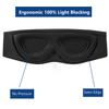 ALASKA BEAR Sleep Mask for Side Sleepers 2022 Headband Design, Cup-Shaped and Extra-Soft, 100 Blackout Eye Mask Shades Cover for Men and Women Home or Travel, Machine Washable, Black view 2