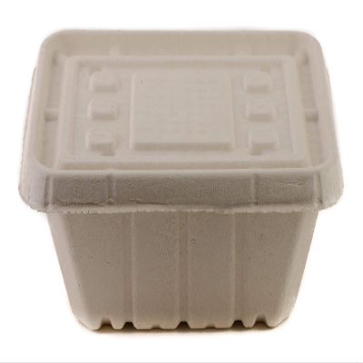 54oz Deep Disposable Rectangle Bowls with Fiber Lids [1000 PACK] - 100% Biodegradable Sugarcane Bagasse Bamboo Fibers Sturdy Compostable Eco Friendly Environmental Paper Alternative Tree Free