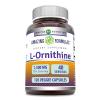 Amazing Formulas L-Ornithine 1500 Mg Per Serving Veggie Capsules Supplement | Non-GMO | Gluten Free | Made in USA (120 Count) view 1