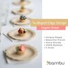 Bambu Pack of 25-11 Inch Disposable Bamboo Plates Fancy, Biodegradable Eco Friendly Products, Bamboo Disposable Plates for Party, Weddings, and Events, Great For Any Occasion, Compostable Plates view 4