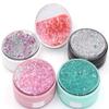 Cute Fashion Contact Lens Case,Portable Travel Glitter Luxury Bling Stars Liquid Quicksand Contact Lens Cases Eye Care Set(Black-2) view 2