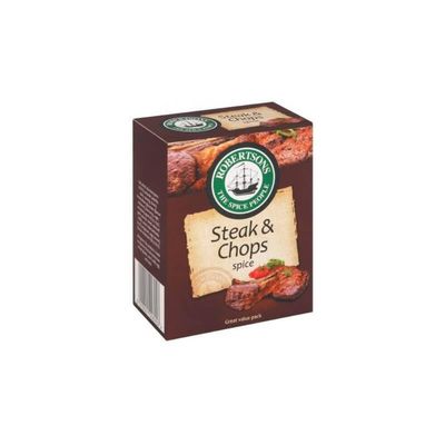 Robertsons Spice - Steak and Chops Refill Box 80gQ