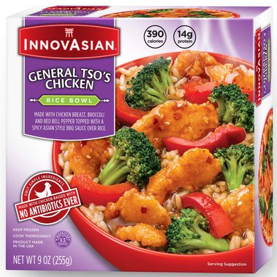 Innovasian Cuisine General Tsos Chicken Bowl, 9 Ounce -- 8 per case.