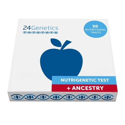 24Genetics - DNA Test Pack for Nutrition & Sport Performance - Includes at-Home Swab Collection kit 