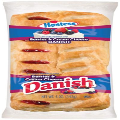 Hostess Berry and Cream Cheese Danish, 5 Ounce -- 36 per case.