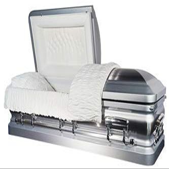 Casket Emporium-Supreme 18 Gauge Metal Casket (Royal Silver)