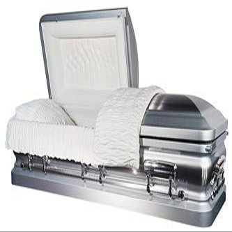 Casket Emporium-Supreme 18 Gauge Metal Casket (Royal Silver)