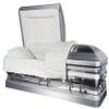 Casket Emporium-Supreme 18 Gauge Metal Casket (Royal Silver) view 1