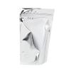1000ea - 5-1/8 X 3-1/8 X 8-1/8 Silver Foil Stnd-Up Zppr Pouch Gusset - 3 1/8''
