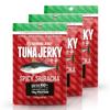 Sriracha Tuna Jerky - Wildly Delicious Yellowfin Ahi Fish Jerky - Made with Americas Original Spicy Sriracha Hot Sauce - 3 Pack view 1