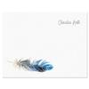 Current Boho Feather Personalized Note Cards - 24 Cards with White Envelopes, 4 x 5 Inch Size, Blank Stationery, Add Names or Text, For Thank You Notes, Invitations, & Announcements view 2