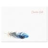 Current Boho Feather Personalized Note Cards - 24 Cards with White Envelopes, 4 x 5 Inch Size, Blank Stationery, Add Names or Text, For Thank You Notes, Invitations, & Announcements view 3