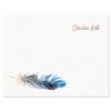 Current Boho Feather Personalized Note Cards - 24 Cards with White Envelopes, 4 x 5 Inch Size, Blank Stationery, Add Names or Text, For Thank You Notes, Invitations, & Announcements view 4