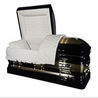 Casket Emporium-Supreme 18 Gauge Metal Casket (Ebony Gold)