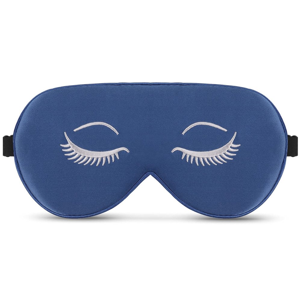 ALASKA BEAR Mulberry Silk Sleep Mask Luxury Cool and Lustrous Eye Cover for Sleeping, Embroidery Gift Ready Packaging, Limited (Original Version Flat)