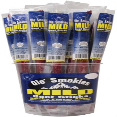 Buffalo Bills Mild Ole Smokies - 15 Wrapped Beef Sticks Per Tub