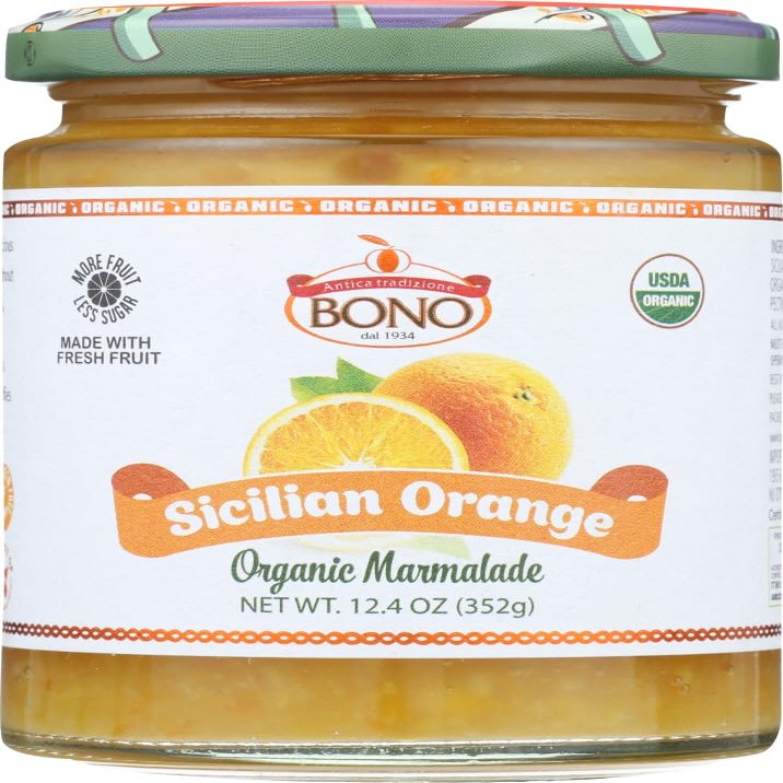 Bono Marmalade Sicillian Orange Organic 12.4 OZ (Pack of 6)